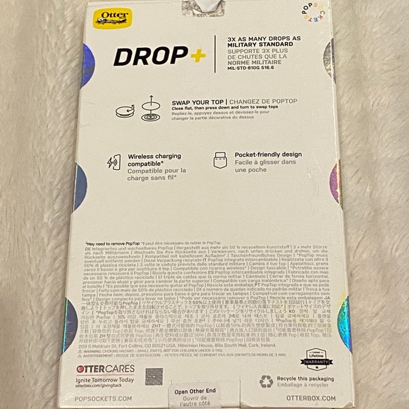 OtterBox+Pop Socket Symmetry Series Clear Protective Case for iPhone 14 Plus NWT - Picture 6 of 7